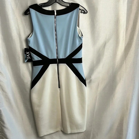JAX dress size 6 ,NEW! fitted sleeveless geometric,flattering,mesh,geometric - Picture 12 of 13